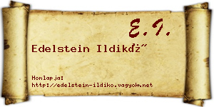Edelstein Ildikó névjegykártya